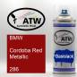 Preview: BMW, Cordoba Red Metallic, 286: 400ml Sprühdose, von ATW Autoteile West.